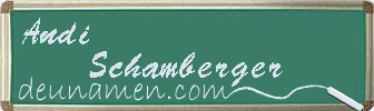 Andi Schamberger Visitenkarte
